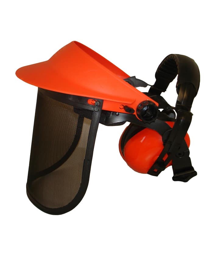 SDG Mesh Face Shield c/w Ear Muffs Orange