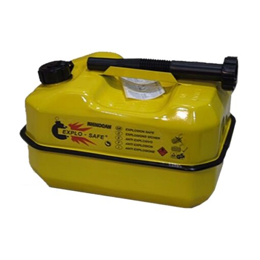 RHINOCAN Explo-Safe Fuel Cannister 10 Litre (Black/Yellow)