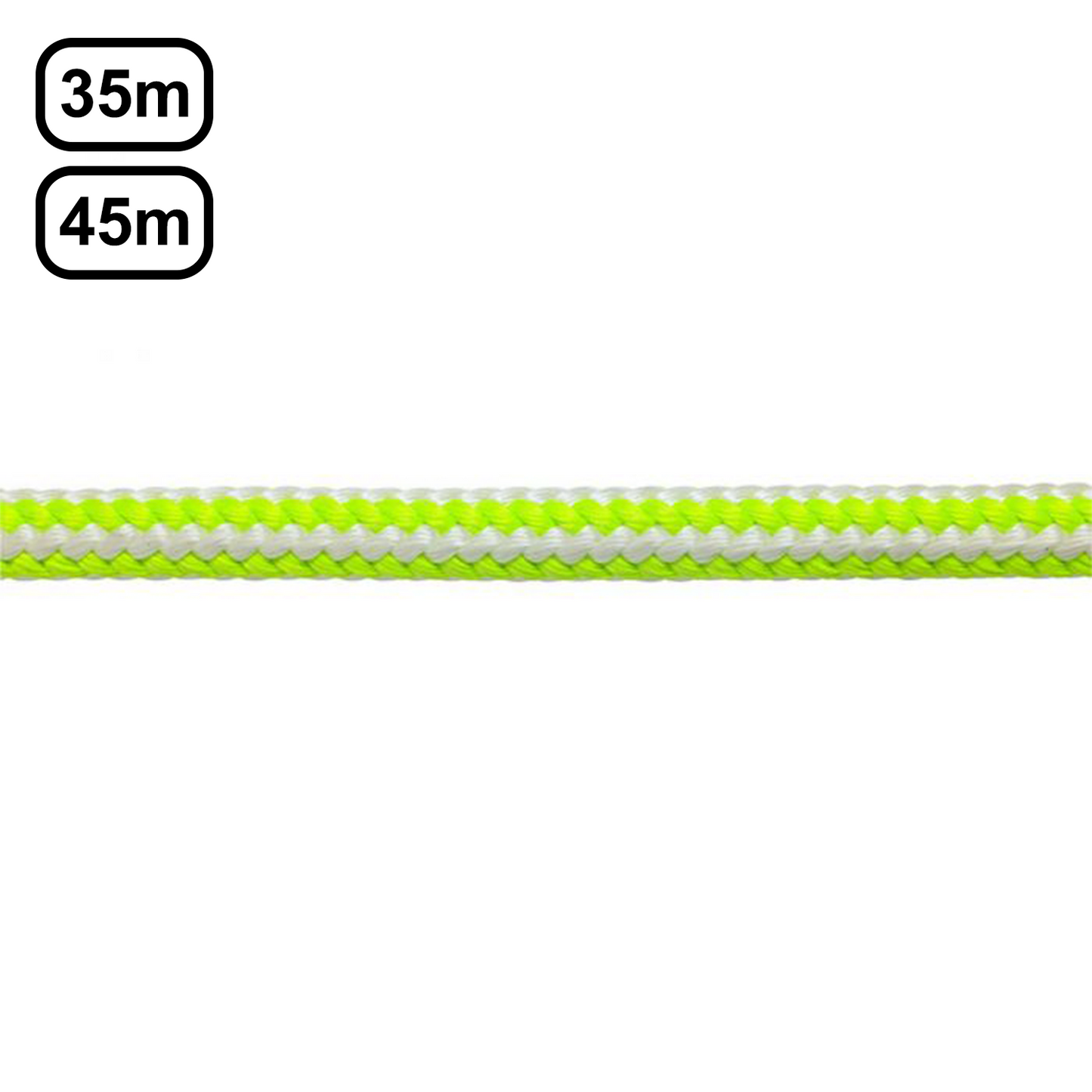 TEUFELBERGER Ultra-Vee Braided Safety Blue 12.7mm 1 Slaice GRN/White
