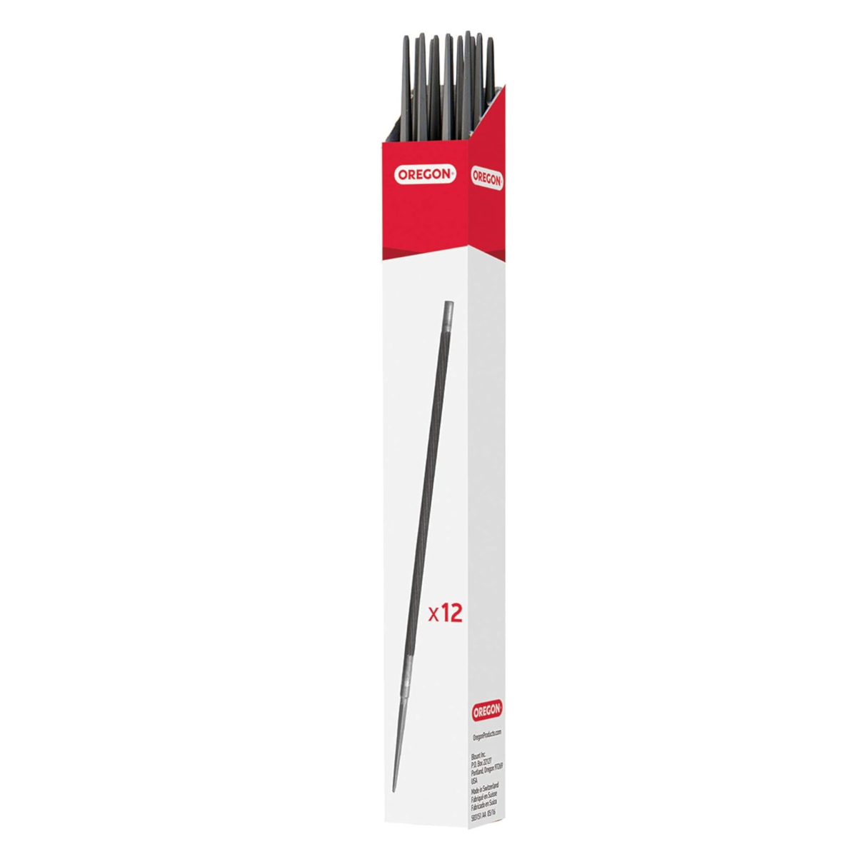 OREGON ROUND FILES, 12 PACK, 5.2MM, PRO 70505
