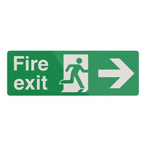 Fixman Fire Exit Arrow Sign