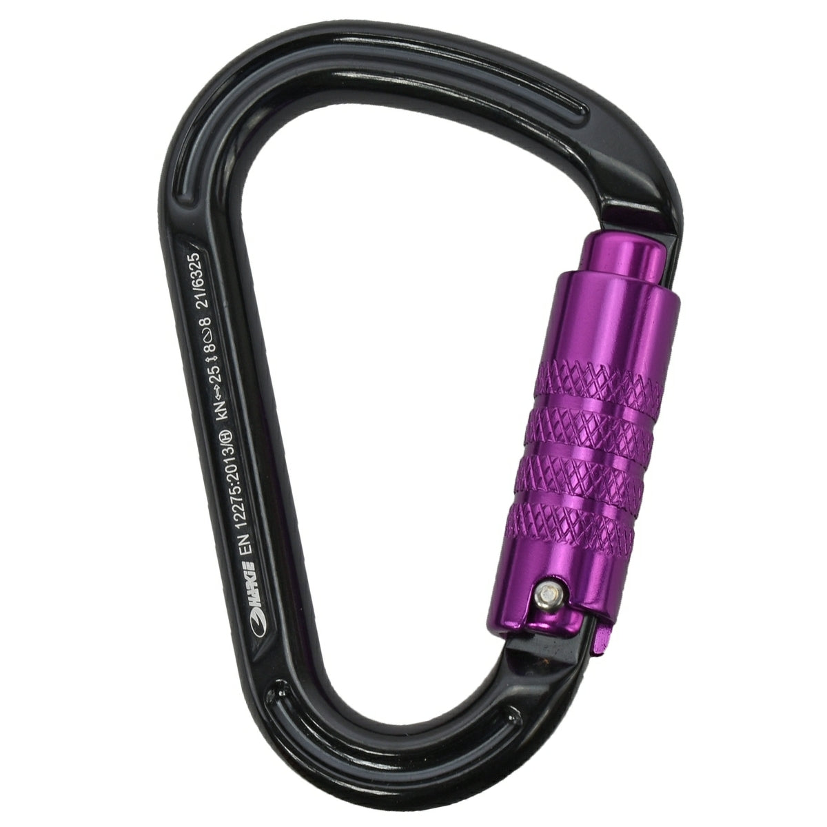 Harkie HMS Karabiner, 3 way locking, purple gate H2411-PU