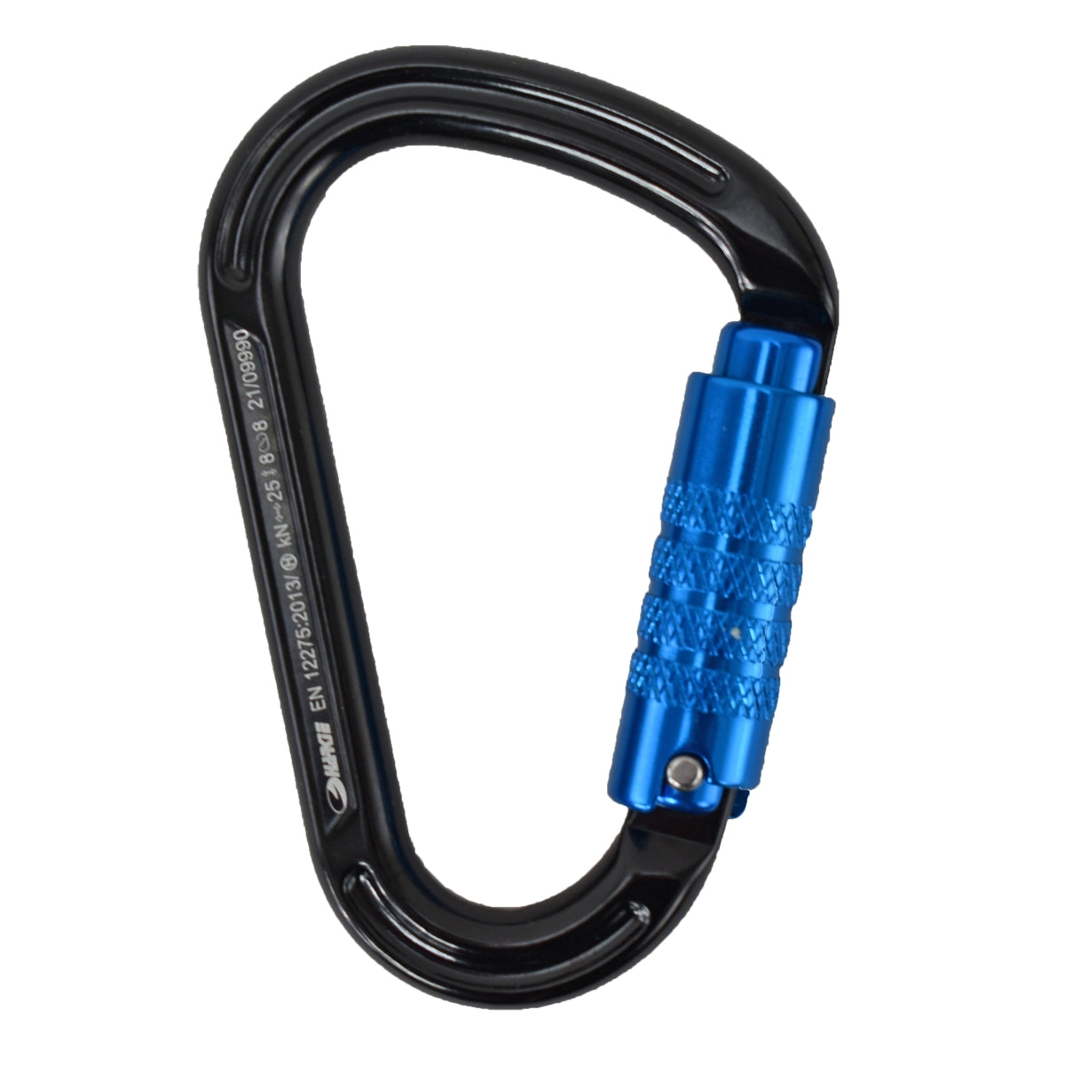 Harkie HMS Karabiner, 3 way locking, blue gate H2411-BU