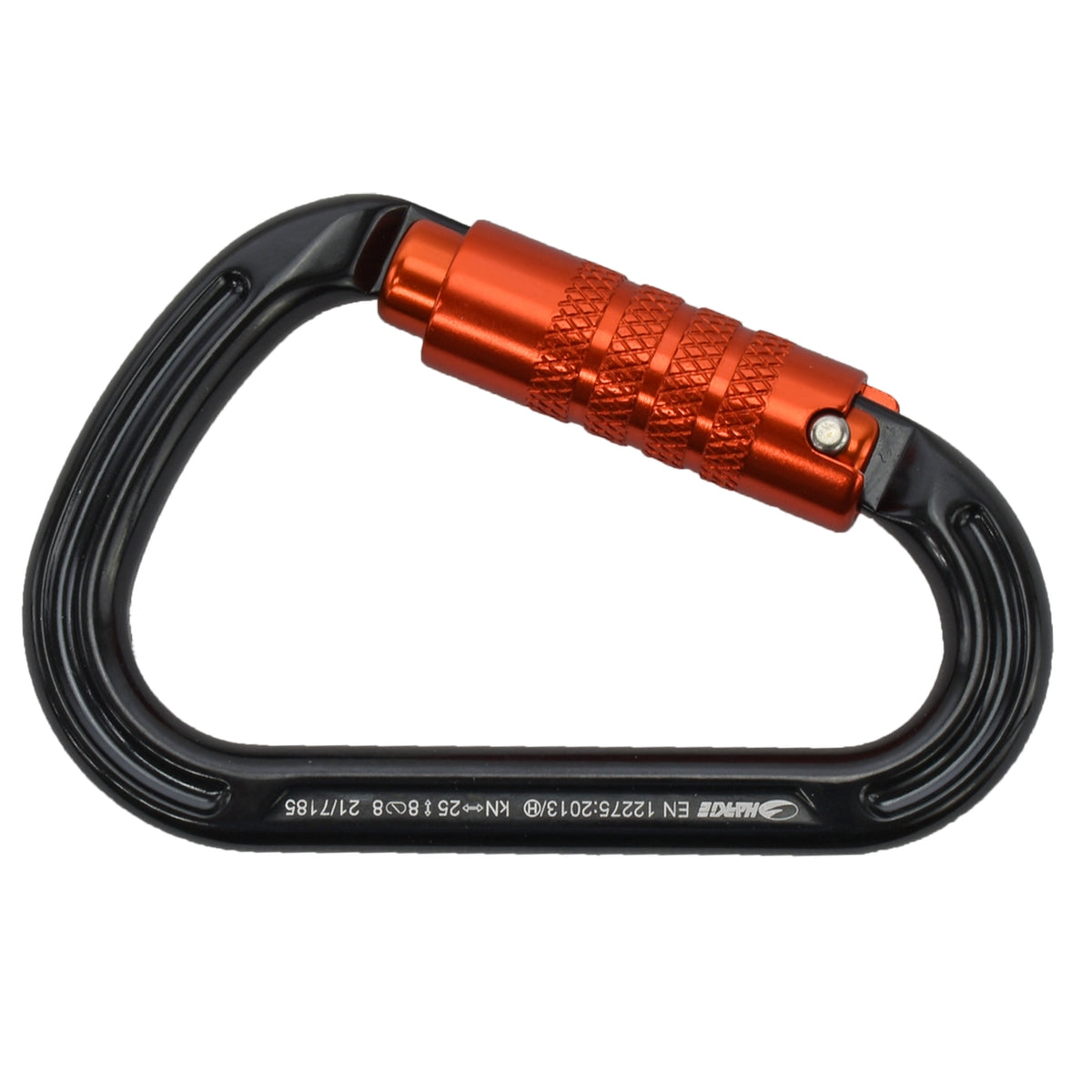 Harkie HMS Karabiner, 3 way locking, orange gate H2411-OR