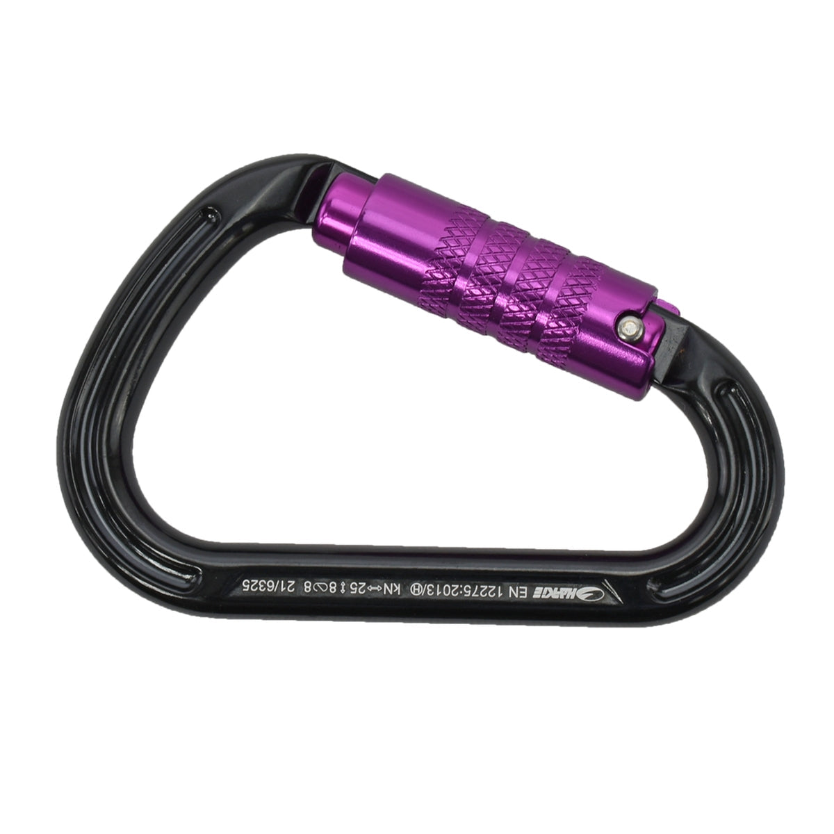Harkie HMS Karabiner, 3 way locking, purple gate H2411-PU