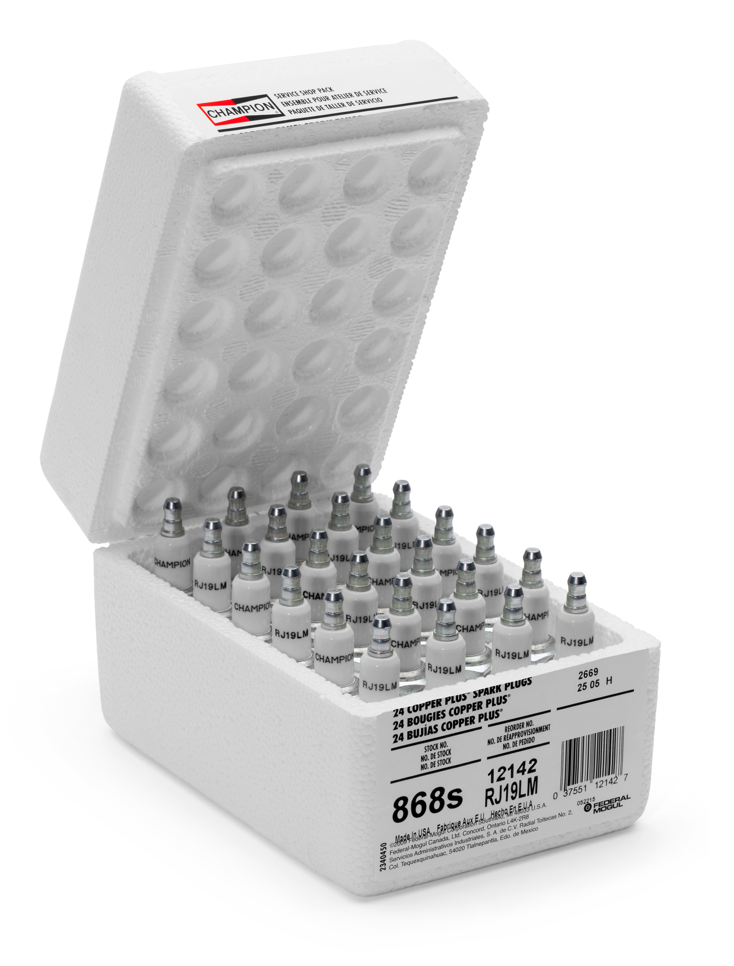 HUSQVARNA SPARK PLUG RJ19LM SHOP PACK 24 - 588247601 / 588 24 76-01