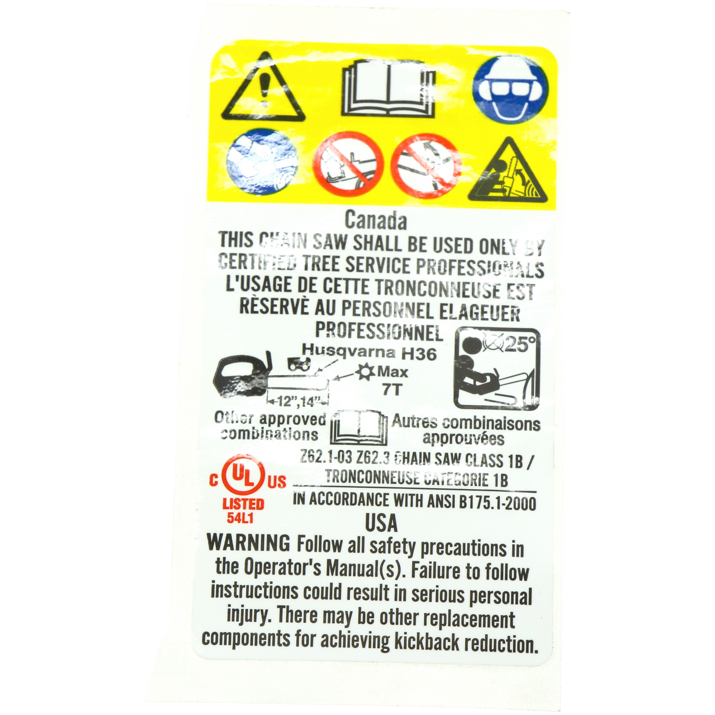 HUSQVARNA DECAL - 522635301 / 522 63 53-01