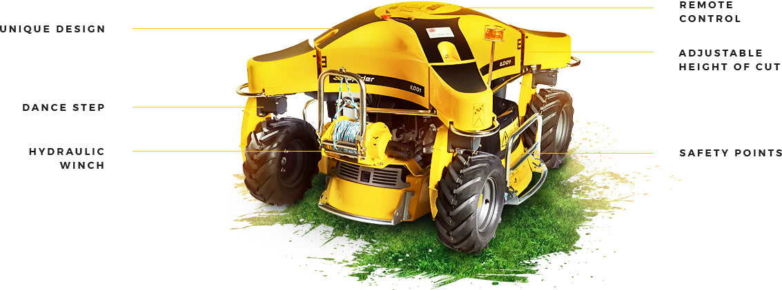 SPIDER ILD01 Remote Controlled Mower CLEARANCE