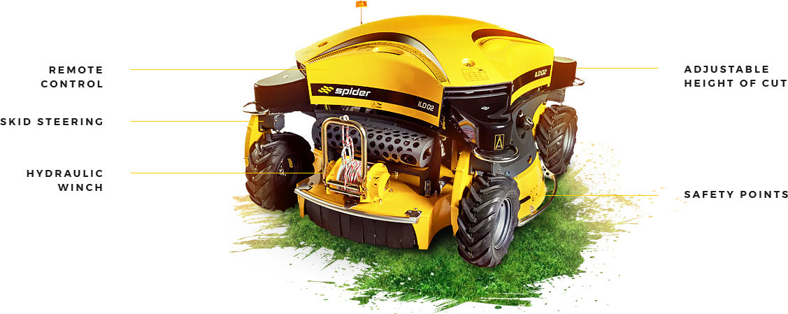 SPIDER ILD02 Remote Controlled Mower