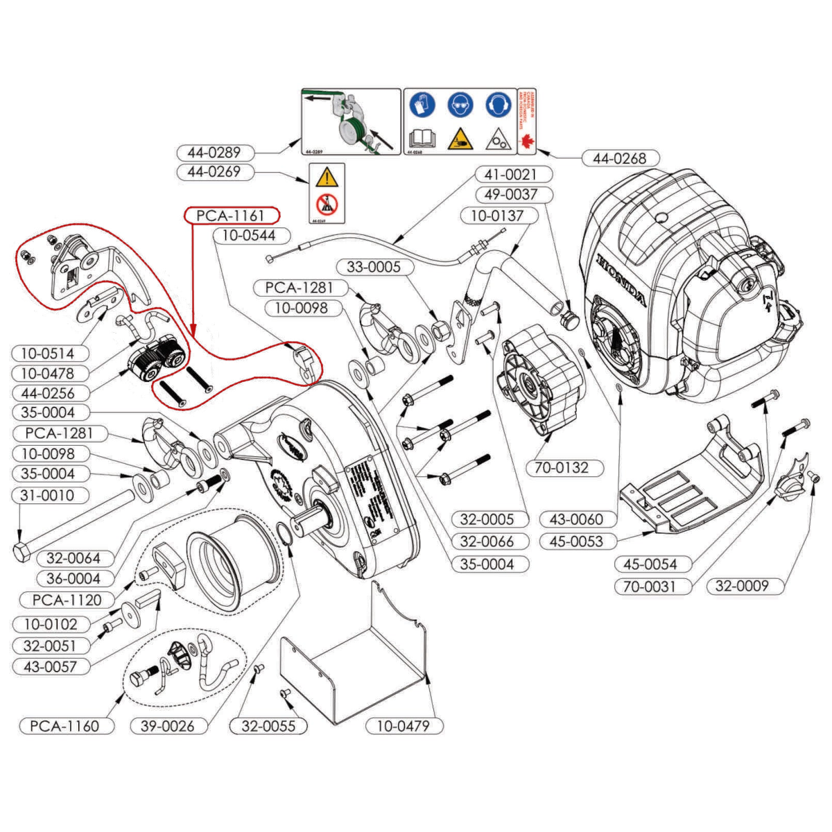 Portable Winch support plate PCA-1161
