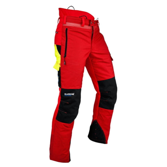 PFANNER Ventilation A Red Chainsaw Trousers - Large - Short