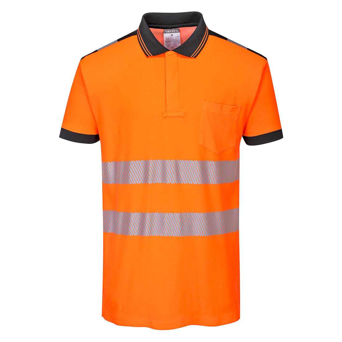 PORTWEST PW3 Hi-Vis Cotton Comfort Polo Shirt
