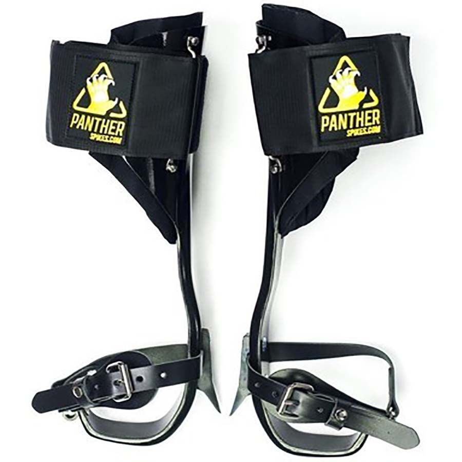 PANTHER SPIKES Climbing Spikes - Aluminium - Synthetic Strap - Medium Gaff