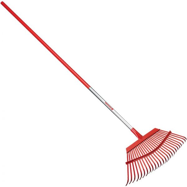 CORONA Leaf Rake  Metal Shaft - 19 inch