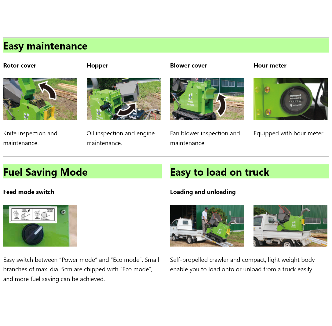 Ohashi Wood Chipper ES101GH