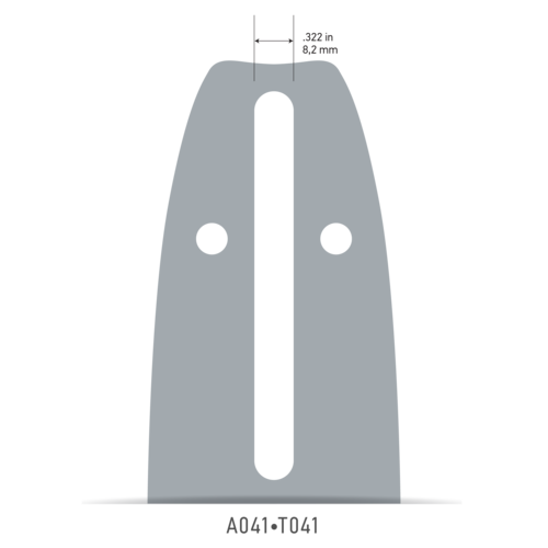 OREGON 14in Single Rivet Bar - 3/8in Low Profile 1.3mm A041 T041