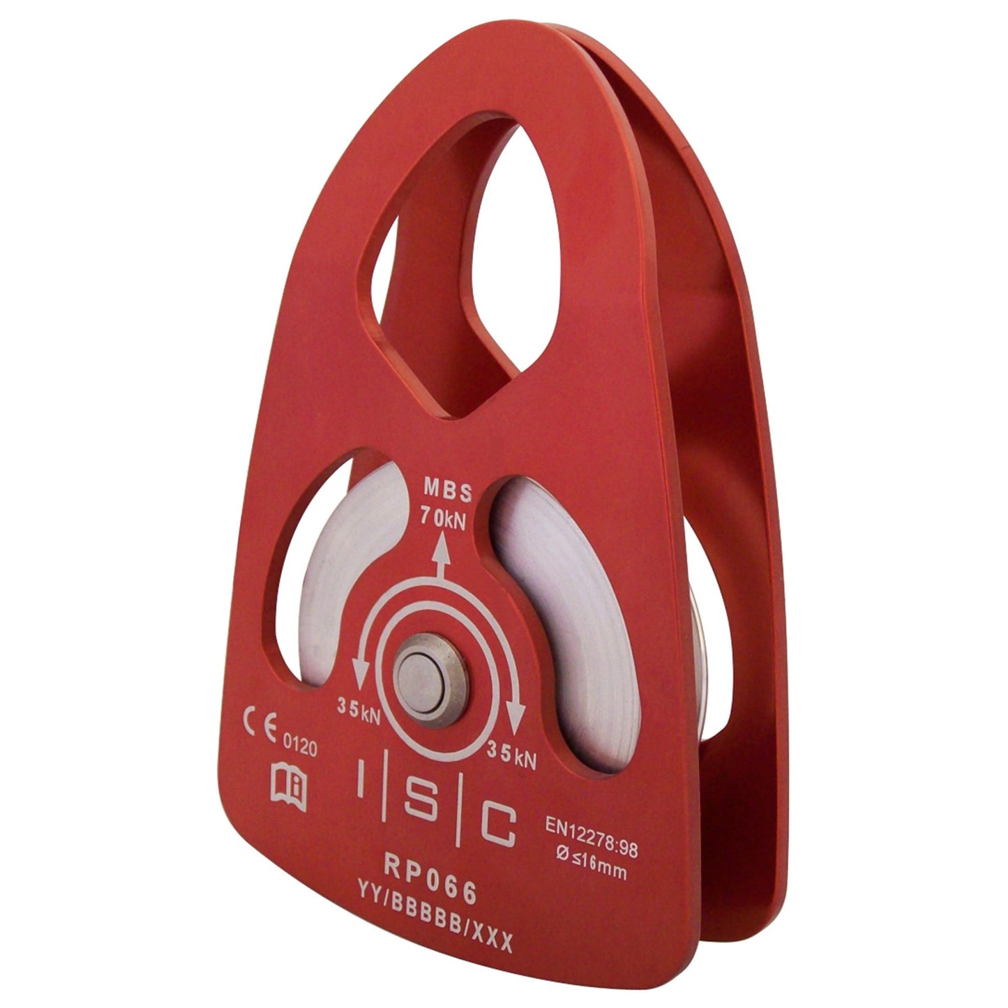 ISC Large Single Prussik Pulley - Aluminium - Bushing
