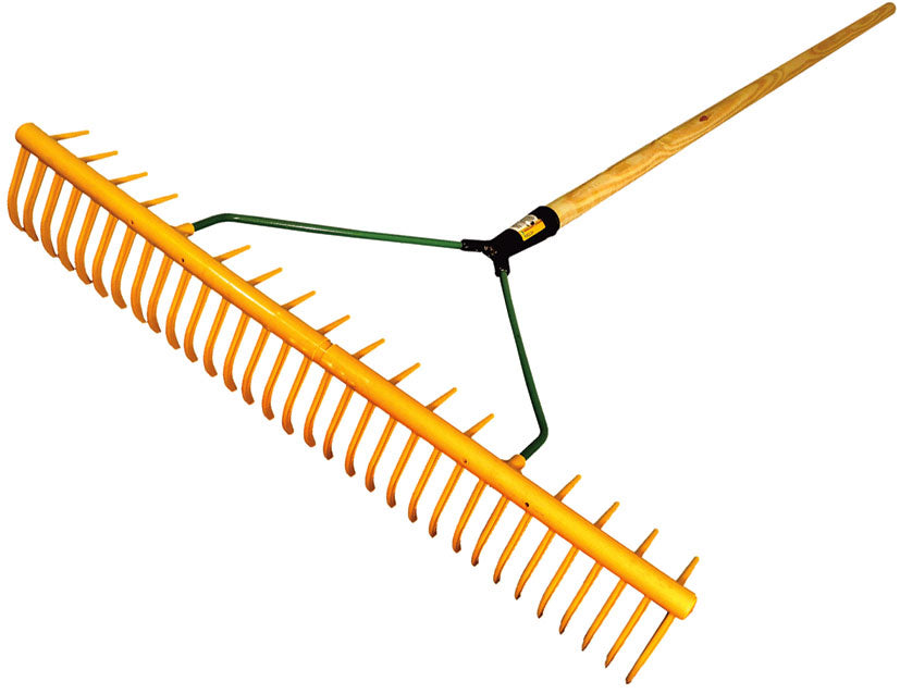 FPG POLYPROPYLENE LEAF & GRASS RAKE C/W BACK SUPPORT