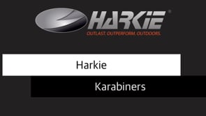Harkie HMS Karabiner, 3 way locking, blue gate H2411-BU