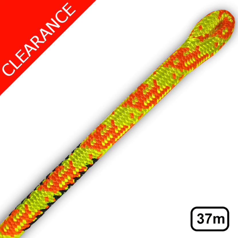 TREEHOG THCR3 - Climbing Rope Treehog One Spliced Eye Yellow/Orange - 11.8mm x 37m
