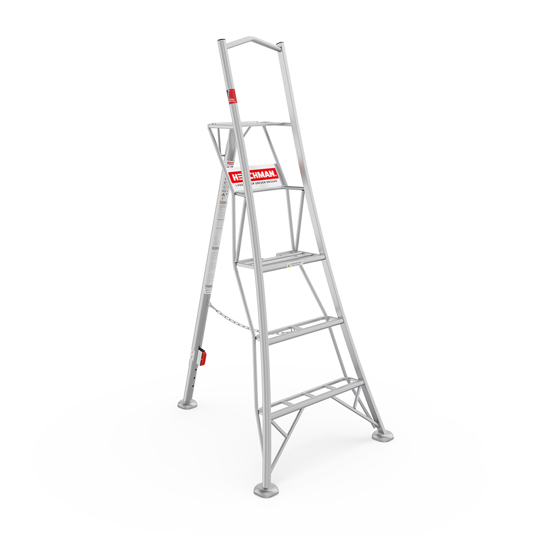 HENCHMAN 1 Adjustable Leg Tripod Platform Ladder