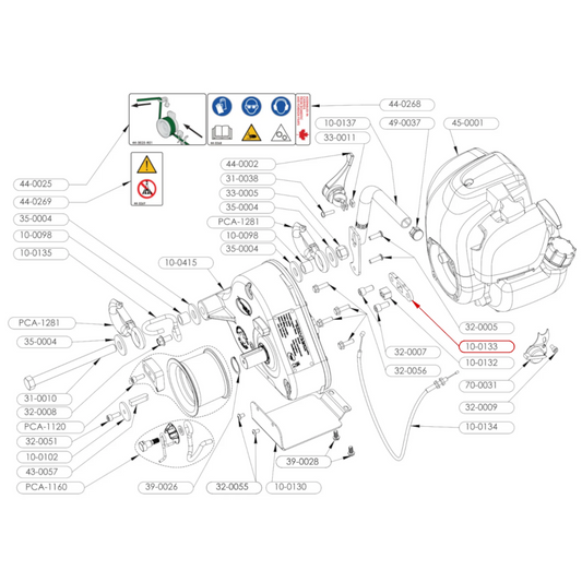 PORTABLE WINCH ENGINE COUPLING PLATE PCW3000 PW-S-10-0133