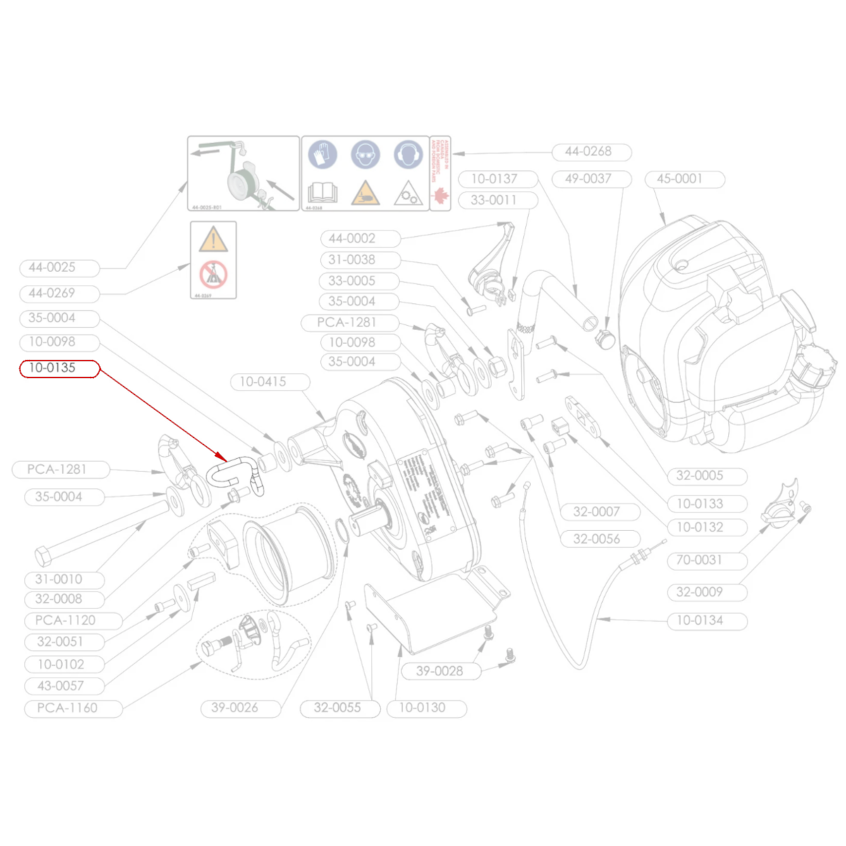 PORTABLE WINCH Rope Exit Hook PCW3000 Series PW-S-10-0135