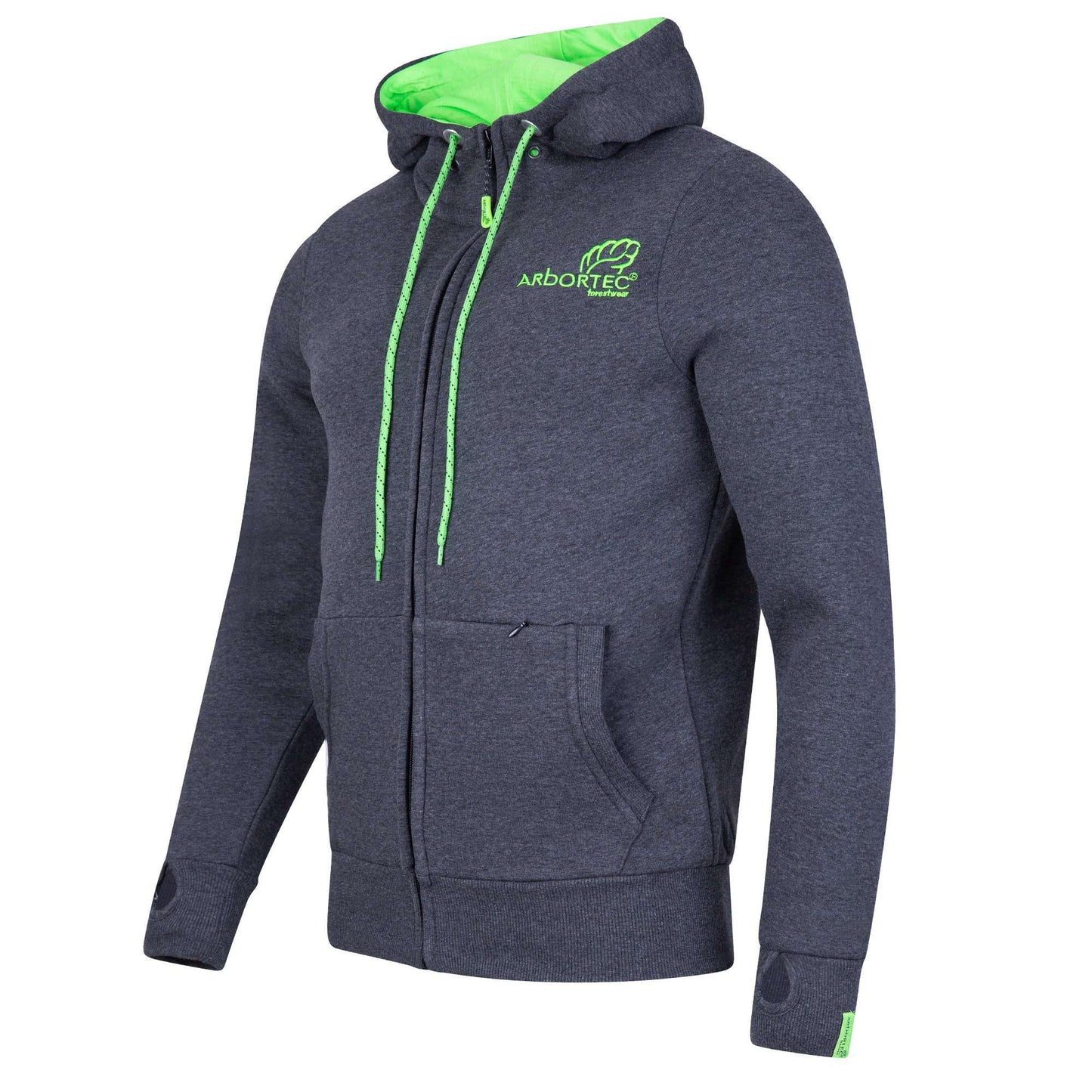 ARBORTEC Hoodie PYL Zip Front