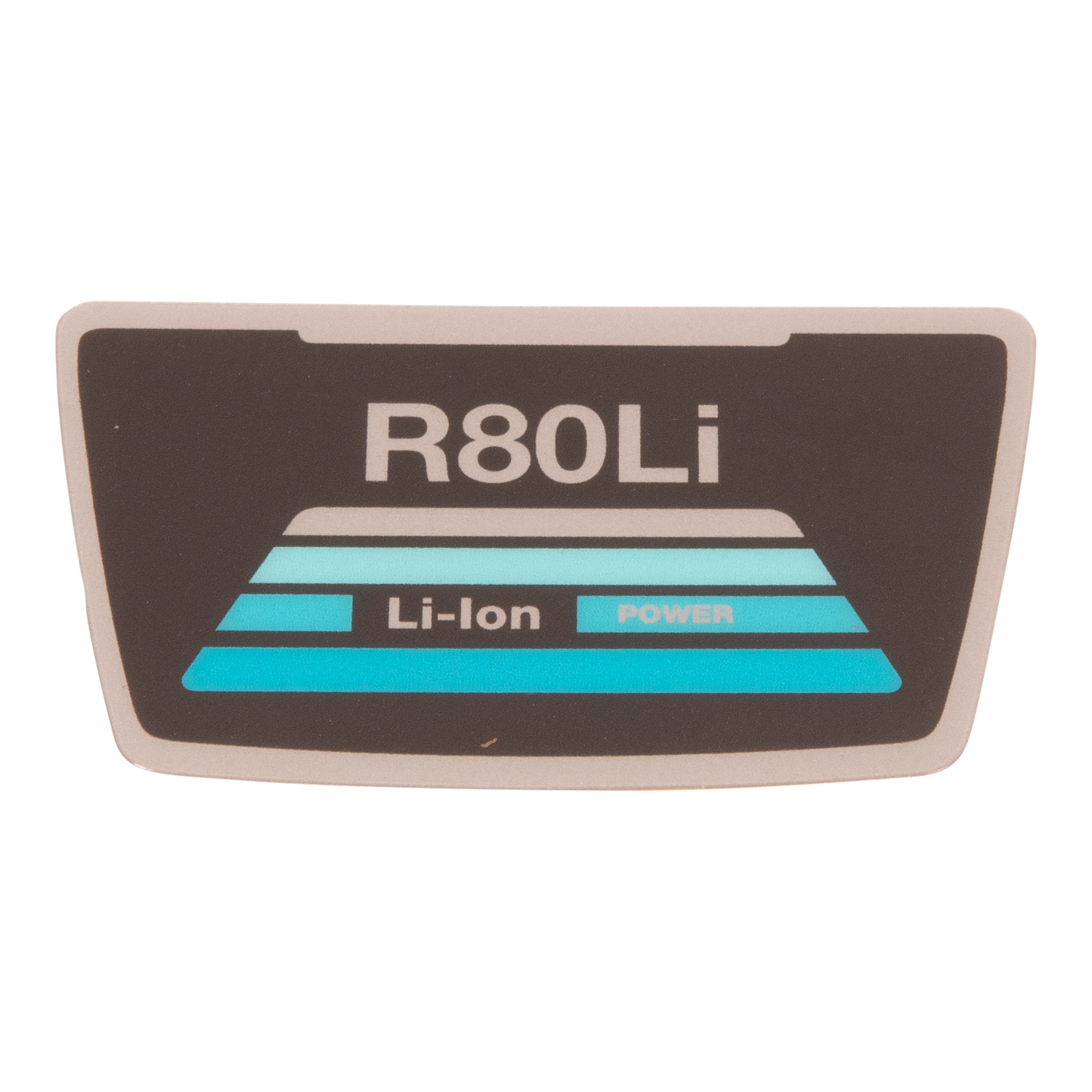 HUSQVARNA LABEL MODEL NAME R80LI - 587043502 / 587 04 35-02