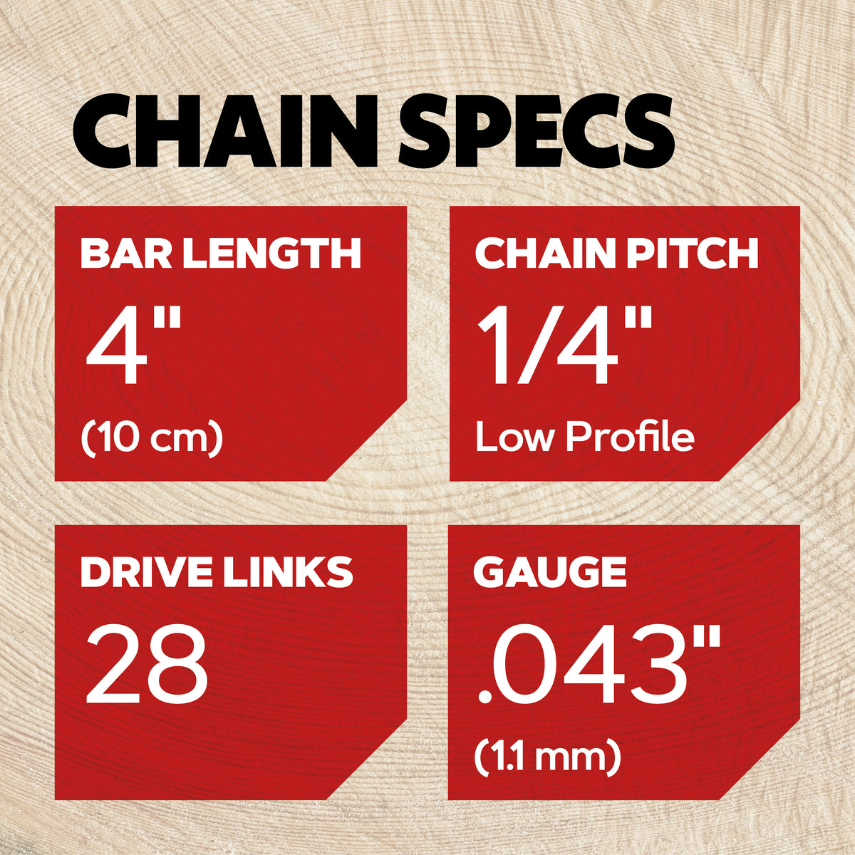 OREGON AdvanceCut 24AP Chainsaw Chain - 1/4in Low Profile .043in 28 Links - Fits STIHL GTA26