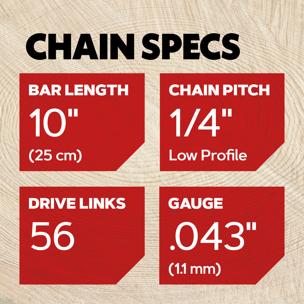 OREGON AdvanceCut 24AP Chainsaw Chain - 1/4in Low Profile .043in 56 Links