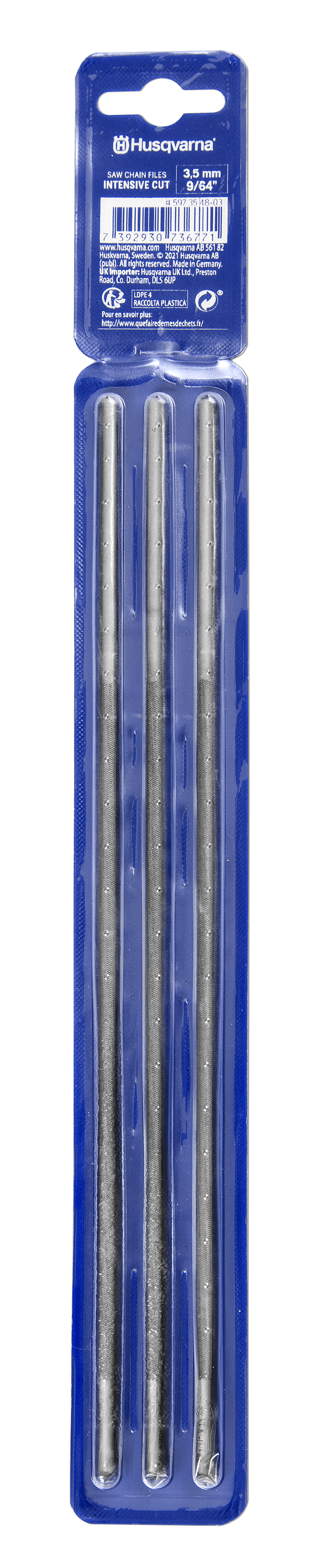 HUSQVARNA File Round 4,5 mm 3-Pack Intensive Cut