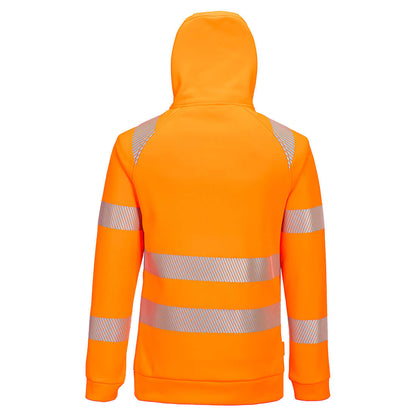 Portwest DX482 Hi-Vis 1/4 Zip Hoodie