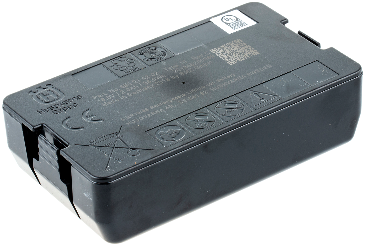 HUSQVARNA BATTERY:18V, 2.0AH, 36.0WH TYP - 593247201 / 593 24 72-01