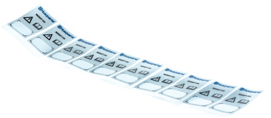 HUSQVARNA LABEL WARRANTY SEAL DEALER - 580689502 / 580 68 95-02