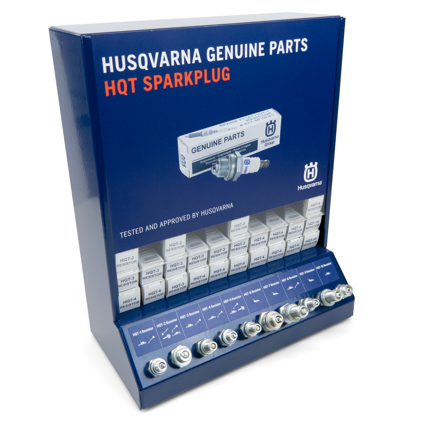 HUSQVARNA SPARK PLUG DISPLAY KIT 100 PCS - 593200101 / 593 20 01-01