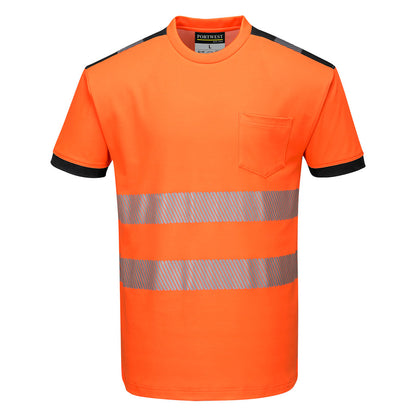 PORTWEST PW3 Hi-Vis Cotton Comfort T-Shirt