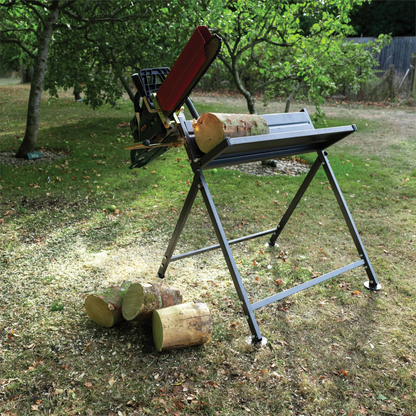 THE HANDY THSHWCS Foldable Saw Horse With Chainsaw Support