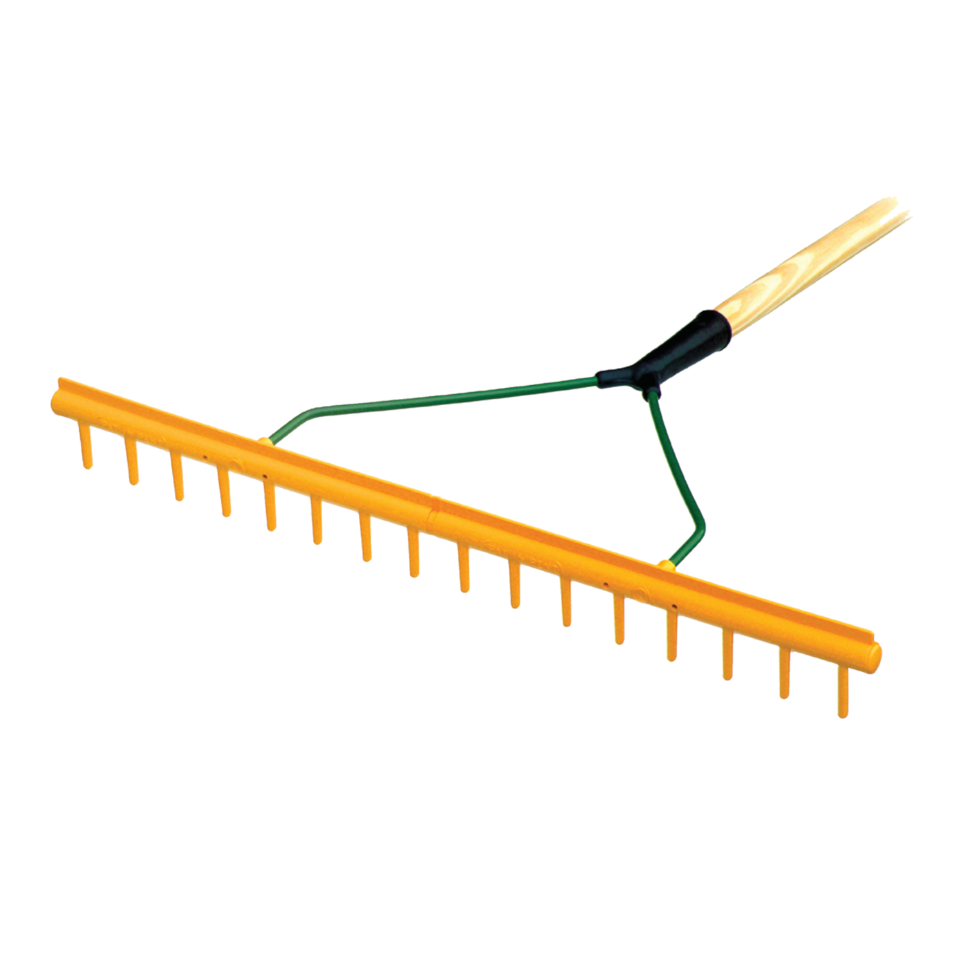 TM Yellow Bunker Rake Short Tine c/w Handle