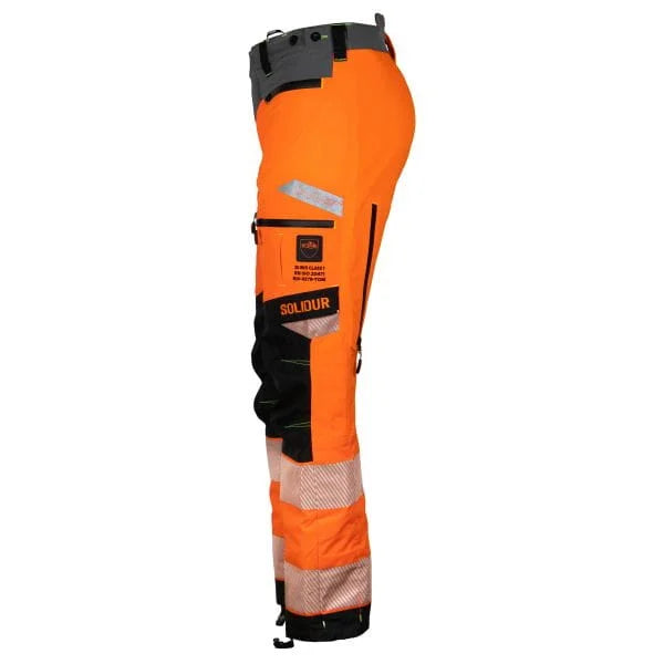 SOLIDUR ULPHRI1A Hi-Vis Ultralight CL 1 Type A Mens Chainsaw Trousers