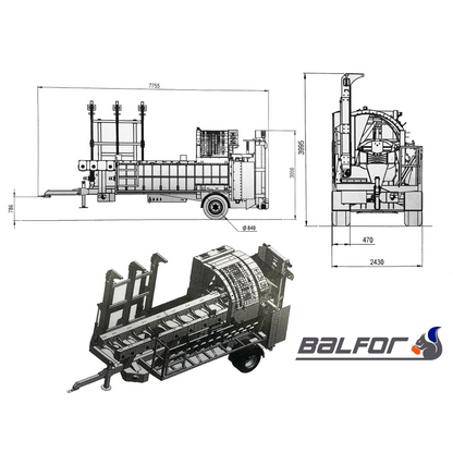Balfor CONTINENTAL 750 C JOYSTICK ROAD Firewood Processor