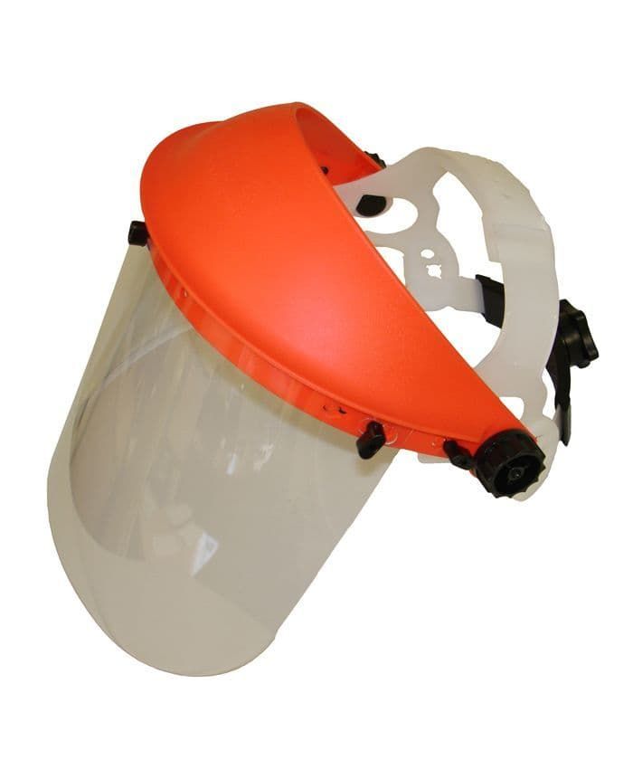 SDG Face Protector With Clear Visor Orange