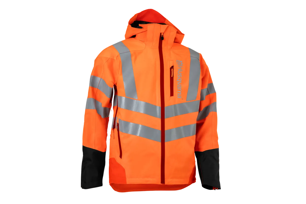 HUSQVARNA Technical Hi-Vis Rain Jacket - Vent