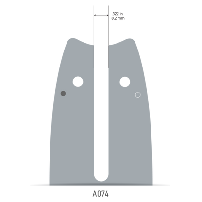 OREGON 14in Single Rivet Bar - 3/8in Low Profile 1.1mm A074