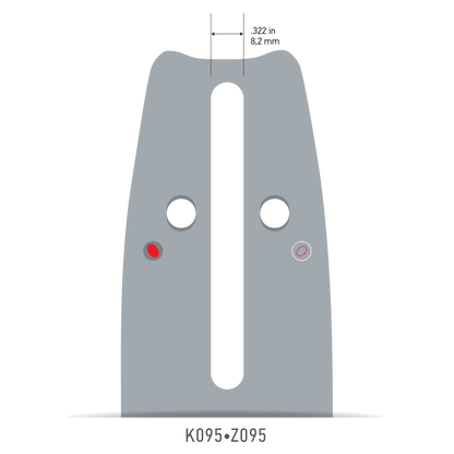 OREGON 15in AdvanceCut Bar - 3/8in 1.5mm K095