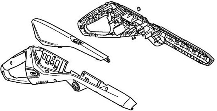 STIHL Handle housing 45127901002 / 4512 790 1002