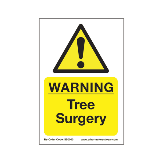 TREEHOG Corex Safety Sign - Warning Tree Surgery