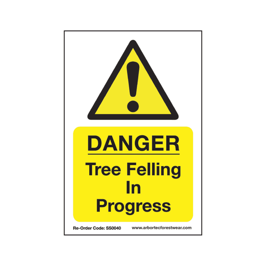 TREEHOG Corex Safety Sign - Tree Felling In Progress